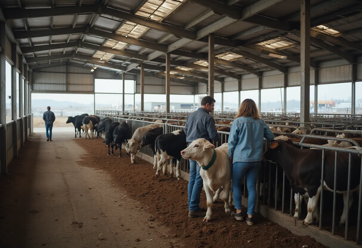 Midday cash livestock markets
