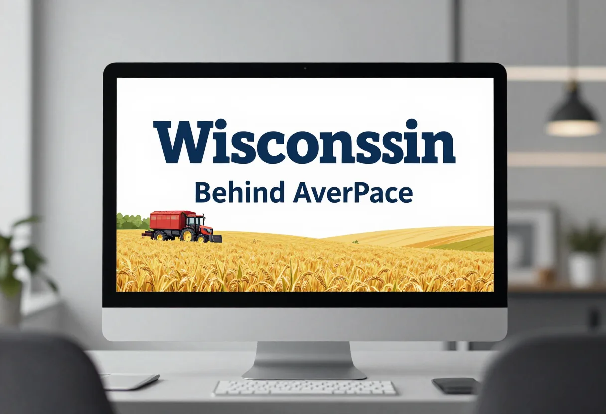 Wisconsin harvest behind average pace