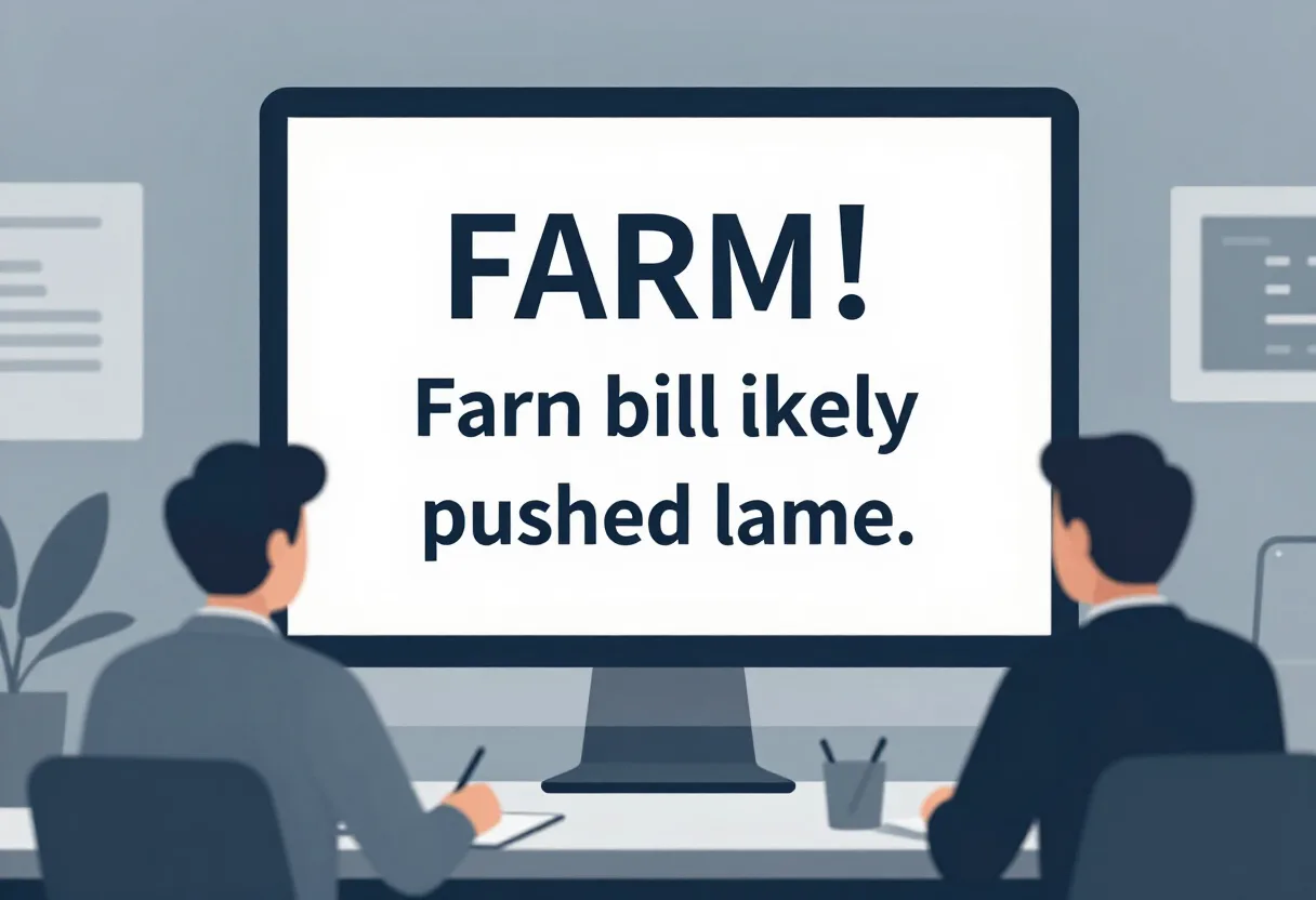 Farm bill action likely pushed to lame-duck session