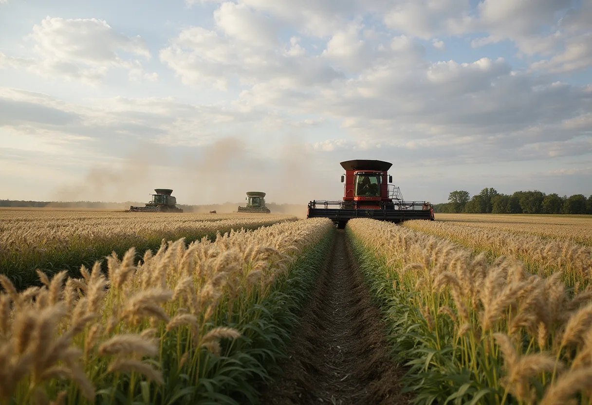 Record yields in sight for central Minnesota farmer
